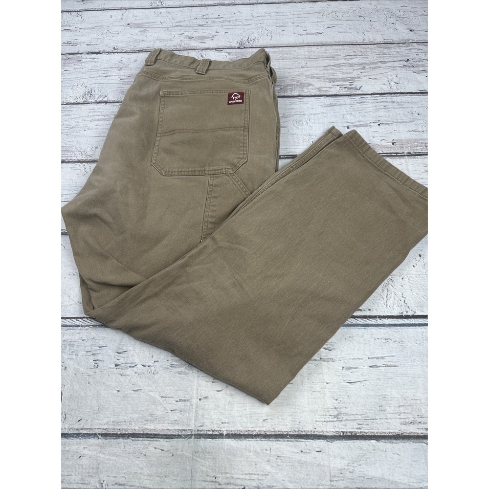 Wolverine Steelhead 5 Pocket Men Pants Tan/Brown Color Size 44x32